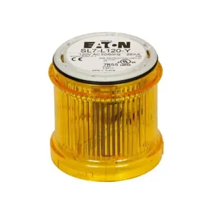 EATON SL7-L120-Y Light Module, Sl7, 70 Mm, Continuous Led, 110/120 Vac, Yellow, Ul Type 4, 4X, 13 | BH6VRU 20RA18