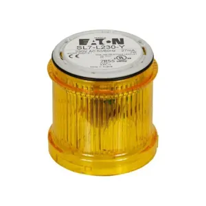 EATON SL7-L230-Y Light Module, Sl7, 70 Mm, Continuous Led, 230/240 Vac, Yellow, Ul Type 4, 4X, 13 | BH6VTM