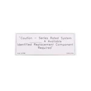 EATON SRL Loadcenter And Breaker Accessories Label, Label, Ch, 0.75 In | BH6ZJM