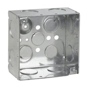 EATON TP432 Crouse-Hinds Square Outlet Box, 1/2, 1/2, 3/4 E, 4 | CA4APR
