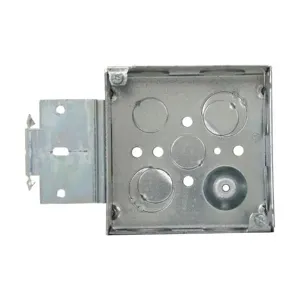 EATON TP432MSB Crouse-Hinds Square Outlet Box, 1/2, 1/2, 3/4 E, 4, Msb | CA4APU