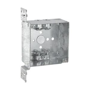 EATON TP440 Crouse-Hinds Square Outlet Box, One 1/2, 4, Vms, 4, Ac/Mc Clamps, Welded, 2-1/8 | CA4APZ