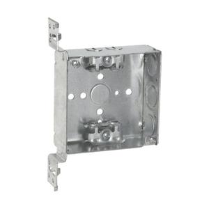 EATON TP459 Crouse-Hinds Square Outlet Box, One 1/2, 4, Vms, 4, Ac/Mc Clamps, Welded, 1-1/2 | CA4AQQ