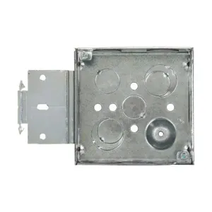 EATON TP467MSB Crouse-Hinds Square Outlet Box, 1/2, 1/2, 3/4 E, 4, Msb | CA4AQX