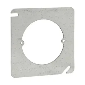 EATON TP474 Crouse-Hinds Square Cover, 4, Steel, Flat | CA4ARA