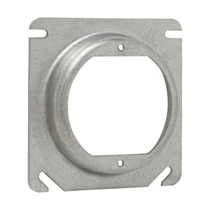 EATON TP483 Crouse-Hinds Square Cover, 4, Steel, Raised 1-1/4, Open With Ears 2-3/4 | CA4ARG
