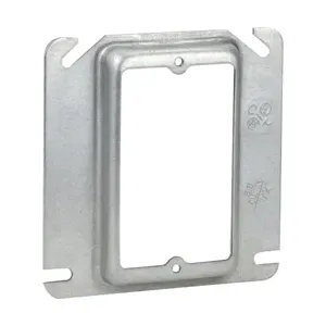 EATON TP482 Crouse-Hinds Square Mud Ring, 4, Steel, 1/4 Raised | CA4ARE