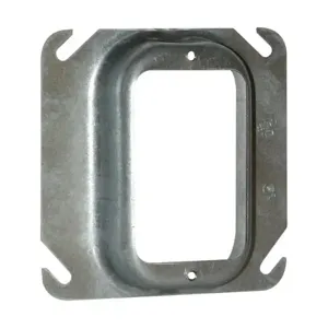 EATON TP490 Crouse-Hinds Square Mud Ring, 4, Steel, 1-1/4 Raised | CA4ARK