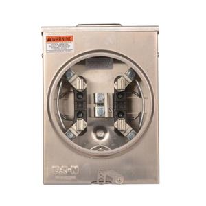 EATON UATZRS101CFLCH Meter Socket, Multi Position Resi Service, 125A, Over/Under, 3-5/16 Inch Hub Cover Plate | BH7TNK