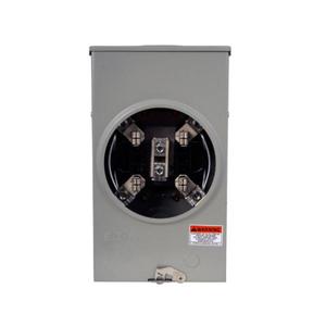 EATON UFHTRS202BCH Meter Socket-Pos Resi Service, 200A, Over, 3-5/16 Inch Hub Open, #8-250 Kcmil, 4-Jaw | BH7TRF