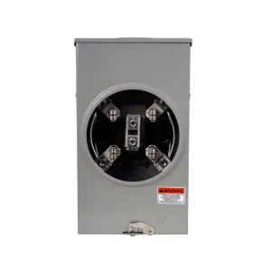 EATON UFHTRS202BCH Meter Socket-Pos Resi Service, 200A, Over, 3-5/16 Inch Hub Open, #8-250 Kcmil, 4-Jaw | BH7TRF