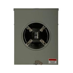 EATON UHTRS111BCH Meter Socket, 1-Pos Resi Service, 125A, Over/Under, 3-5/16 Inch Hub Open, #8-250 Kcmil | BH7TWF