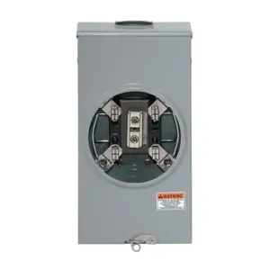 EATON UHTRS203BCH Meter Socket-Pos Resi Service, 200A, Over, 3-5/16 Inch Hub Open, #8-350 Kcmil, 4-Jaw | BH7TWV