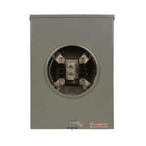 EATON UHTTRS213AE Meter Socket, 1-Pos Resi Service, 200A, Under, Solid Top350 Kcmil Conns, 4-Jaw, 1-Ph | BH7TXL