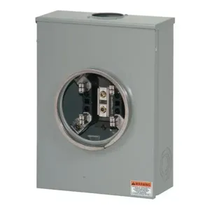 EATON URTRS213BE Meter Socket, 3 5/16 In Hub Opening, 200A, Overhead, 3-5/16 In Hub Opening, #6-350 Kcmil | BH7TZM