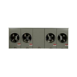 EATON UT4R1121BCH Meter Socket, Multi Position Commercial Or Resi Service, 100A, Over/Under | BH7UCY