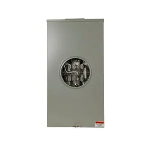 EATON H7210UCH Meter Socket, 1-Pos Commercial Service, 200A, Over/Under, 5X5 Inch Hub Cover Plate | BH9XGL