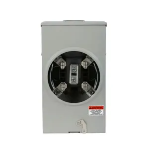 EATON UTRS202BCH Meter Socketos Resi Service, 200A, Over, 3-5/16 Inch Hub Open, #8-250 Mcm, 4-Jaw | BH7UHR