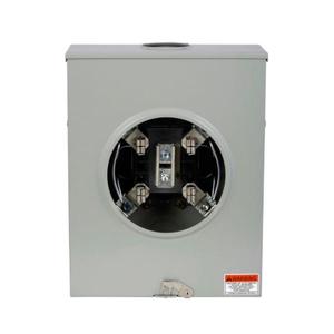 EATON UTRS212BCH Meter Socket, 1-Pos Resi Service, 200A, Over/Under, 3-5/16 Inch Hub Open, #8-250 Kcmil | BH7UJF