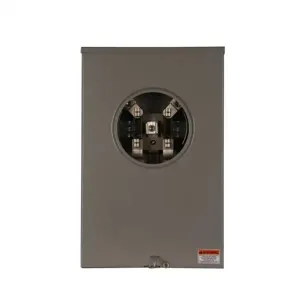 EATON UTRS2138BCH Meter Socket, 1-Pos Resi Service, 200A, Over/Under, 3-5/16 Inch Hub Open, #8-350 Kcmil | BH7UHY