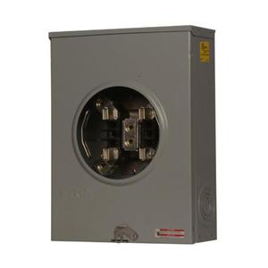 EATON UTRS213AE Meter Socket, 1-Pos Resi Service, 200A, Over/Under, Solid Top, #6-350 Kcmil, 4-Jaw, 1-Ph | BH7UJK