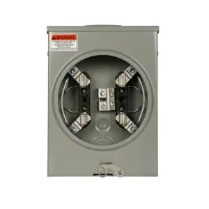 EATON UTTRS101BCH Meter Socketos Resi Service, 125A, Over/Under, Small Hub Open, #8-2/0 Awg, 4-Jaw | BH7UKL