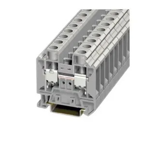 EATON XBUT16 Terminal Block, 12 Mm Screw Connection Single Level-Through-Feed, Gray | BH8ABG