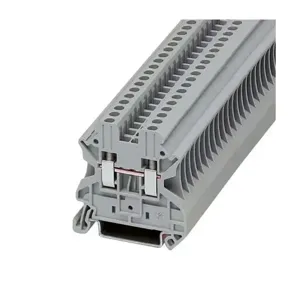 EATON XBUT25 Terminal Block, Screw Connection Single Level-Through-Feed, Gray | BH8ABQ