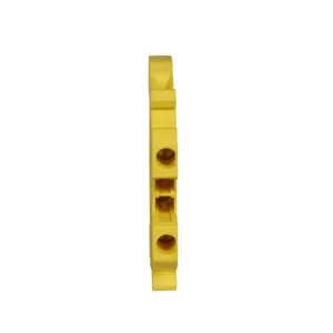 EATON XBUT25YE Terminal Block, 5.2 Mm Screw Connection Single Level-Through-Feed, Yellow | BH8ABU