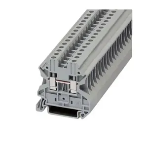 EATON XBUT4 Terminal Block, 6.2 Mm Screw Connection Single Level-Through-Feed, Gray | BH8ACF