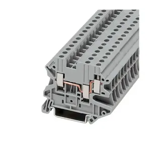 EATON XBUT4D12 Terminal Block, Screw Connection Multi-Conductor Terminal Blocks, Gray | BH8ACE