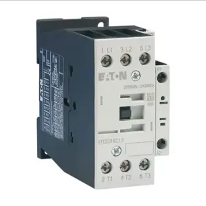 EATON XTCE018C10A IEC Contactor, 18A, 110 Vac 50 Hz, 120 Vac 60 Hz, 1No, 18A, Frame C, 45 Mm | BH8XJA 4TYW8