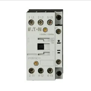 EATON XTCE018C10Y IEC Contactor, 18A, 48 Vac, 50 Hz, 1No, 18A, Frame C, 45 Mm, 50 Hz, 2, 2, 3/ 5, 5 | BH8XKA