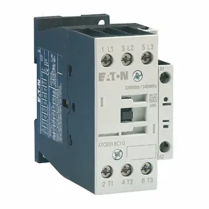 EATON XTCE032C10TD IEC Contactor, 32A, 24-27 Vdc, 1No, 32A, Frame C, 45 Mm, 3, 5, 5/ 10, 10, 20 | BH8XNC 4TYZ9