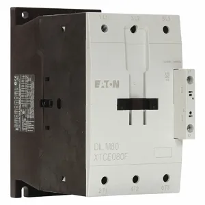 EATON XTCE080F00A IEC Contactor, 80A, 110 Vac 50 Hz, 120 Vac 60 Hz, 0No-0Nc, 80A, Frame F, 90 Mm | BH8XUU 4TZD6