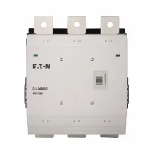 EATON XTCEC10N22C IEC Contactor, 10A, 250 Vac 40 Hz, 500 Vac 60 Hz, 2No-2Nc, 1000A, Frame N, 250 Mm | BH8YEX