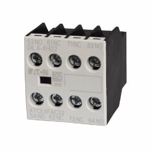 EATON XTCEXFAC40 Contactor Accessory Auxiliary Contact, Four-Pole, Screw Terminals | BH8YKZ 4TZG5