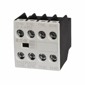 EATON XTCEXFBG40 Contactor Accessory Auxiliary Contact, Four-Pole, Screw Terminals, D-G Frame Size | BH8YLZ 4TZG8