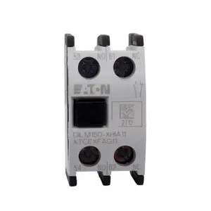 EATON XTCEXFAG11 Contactor Accessory Auxiliary Contact, Two-Pole, Screw Terminals, D-G Frame Size | BH8YLB