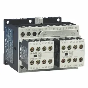 EATON XTCR007B21TD IEC Contactor, 7A, 24 Vdc, 2No-2No, 7A, Frame B, 45 Mm, 0.25, 1/ 1.25, 2, 3 | BH8YXW 4WUN1