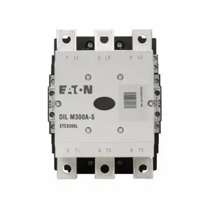 EATON XTCS300L22A IEC Contactor, 300A, 110 Vdc 40 Hz, 250 Vdc 60 Hz, 2No-2Nc, 300A, Frame L, 140 Mm | BH8ZJT