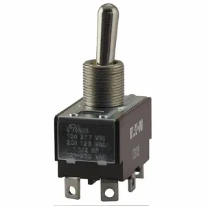 EATON XTD2B1A Toggle Switch, SPDT, 3 Connections, On/Off/On, 10A at 277V AC, 20A at 125V AC | CJ3QJV 21EW22