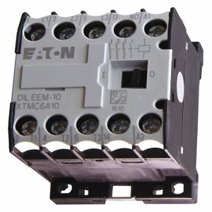 EATON XTMC6A10A IEC Mini Contactor, 6.60A, 110 Vac 50 Hz, 120 Vac 60 Hz, 1No, 20A, 45 Mm Mini | CH6RZV 4WUZ3