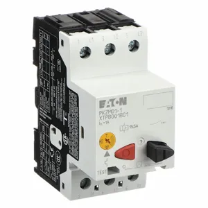 EATON XTPB001BC1 Manual Motor Protector, 0.63 to 1A, Push Button, 1/2 HP at 3 Phase, 480V | CJ2UGG 4WXG2