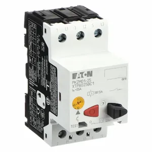 EATON XTPB025BC1 Manual Motor Protector, 20 to 25A, Push Button, 7 1/2 HP at 3 Phase, 240V | CJ2UFY 4WXG8