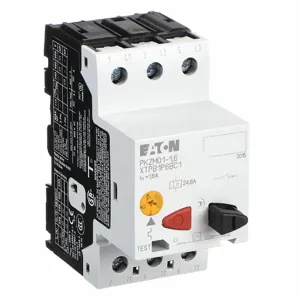 EATON XTPB1P6BC1 Manual Motor Protector, 1 to 1.60A, Push Button, 3/4 HP, 3 Phase, 480V | CJ2UFP 4WXG9