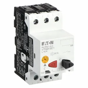 EATON XTPB6P3BC1 Manual Motor Protector, 4 to 6.30A, Push Button, 1 1/2 HP at 3 Phase, 240V | CJ2UFA 4WXH2