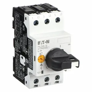 EATON XTPR010BC1 Manual Motor Protector, 6.30 to 10A, Rotary Knob, 3 HP at 3 Phase, 240V | CJ2UFK 4WXH9