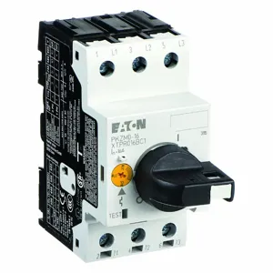 EATON XTPR016BC1 Manual Motor Protector, 10 to 16A, Rotary Knob, 1.77 Inch Width, 5 HP at 3 Phase, 240V | CJ2UGJ 4WXJ2