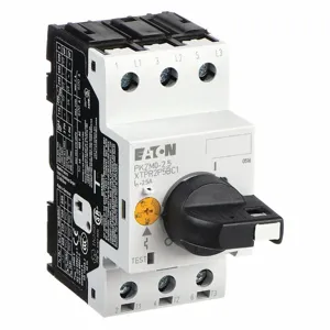 EATON XTPR2P5BC1 Manual Motor Protector, 1.60 to 2.50A, Rotary Knob, 1/2 HP at 3 Phase, 240V | CJ2UFD 4WXK5